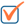 Orange check mark