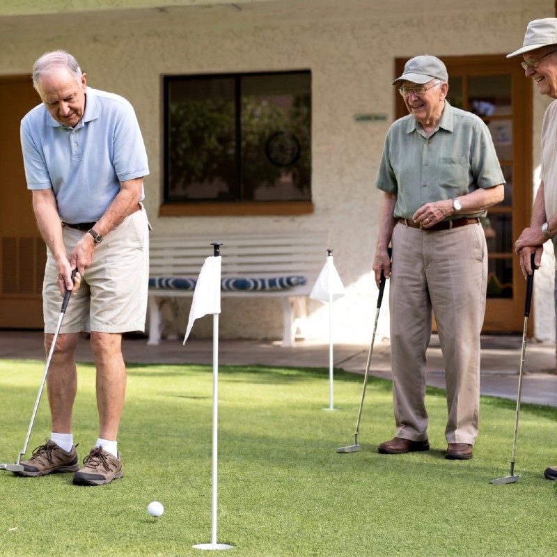 Friends On Putting Green At FSQ HM 800Px